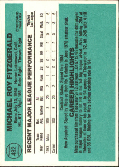 A0070- 1984 Donruss BB 473-660 APPROXIMATE GRADE -You Pick- 15+ FREE US SHIP - Picture 21 of 373