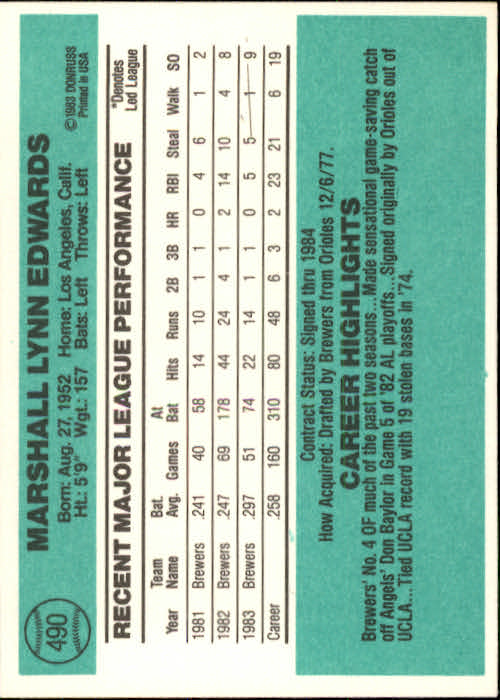 A0070- 1984 Donruss BB 473-660 APPROXIMATE GRADE -You Pick- 15+ FREE US SHIP - Picture 37 of 373