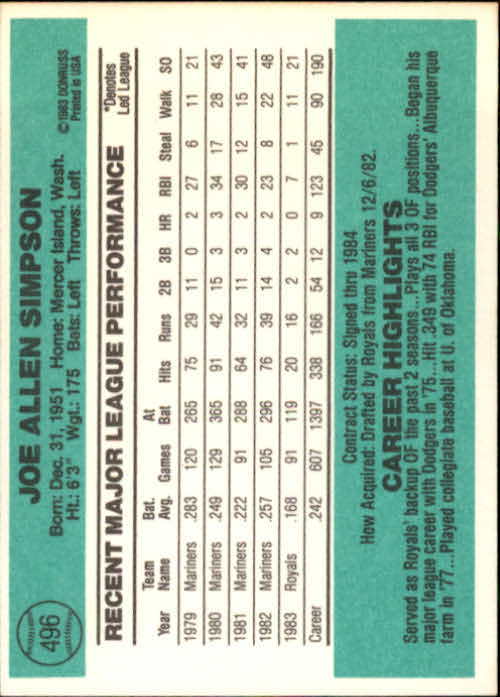 A0070- 1984 Donruss BB 473-660 APPROXIMATE GRADE -You Pick- 15+ FREE US SHIP - Picture 49 of 373