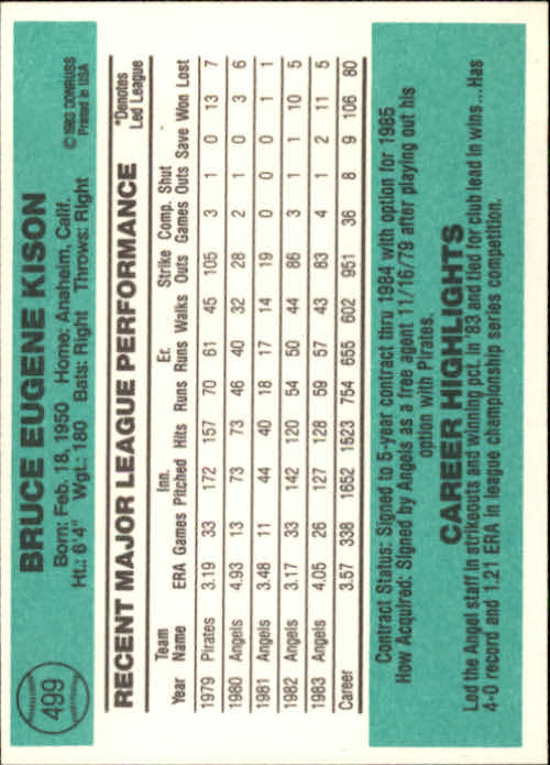 A0070- 1984 Donruss BB 473-660 APPROXIMATE GRADE -You Pick- 15+ FREE US SHIP - Picture 55 of 373