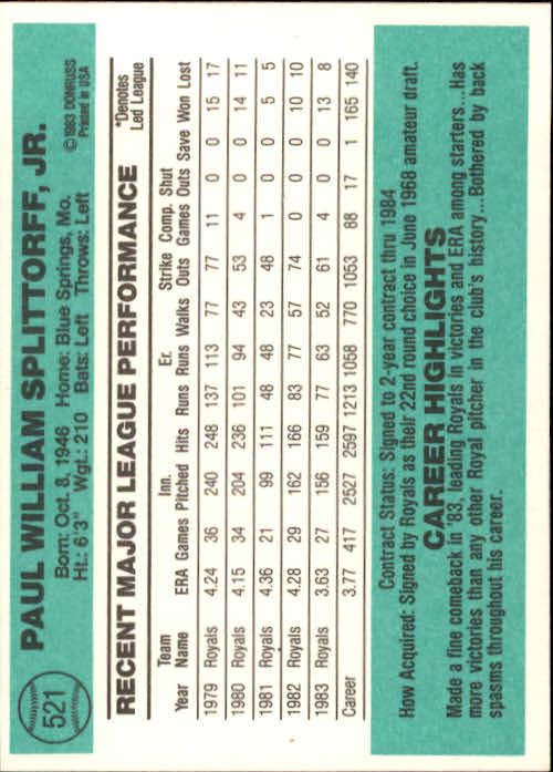 A0070- 1984 Donruss BB 473-660 APPROXIMATE GRADE -You Pick- 15+ FREE US SHIP - Picture 99 of 373