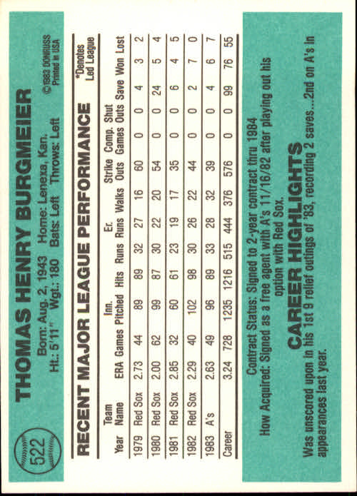 A0070- 1984 Donruss BB 473-660 APPROXIMATE GRADE -You Pick- 15+ FREE US SHIP - Picture 101 of 373