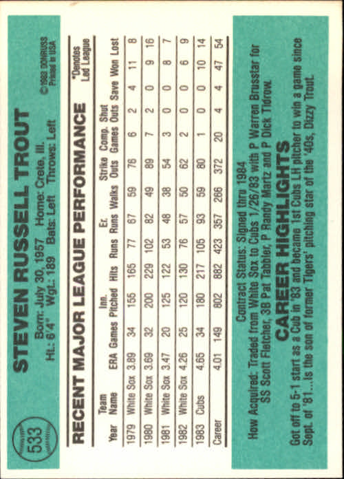 A0070- 1984 Donruss BB 473-660 APPROXIMATE GRADE -You Pick- 15+ FREE US SHIP - Picture 123 of 373