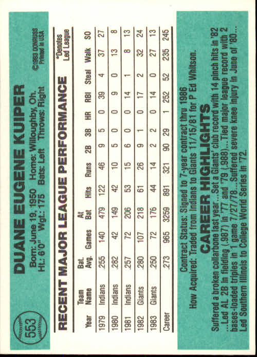 A0070- 1984 Donruss BB 473-660 APPROXIMATE GRADE -You Pick- 15+ FREE US SHIP - Picture 163 of 373