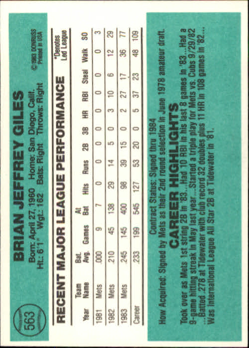 A0070- 1984 Donruss BB 473-660 APPROXIMATE GRADE -You Pick- 15+ FREE US SHIP - Picture 183 of 373