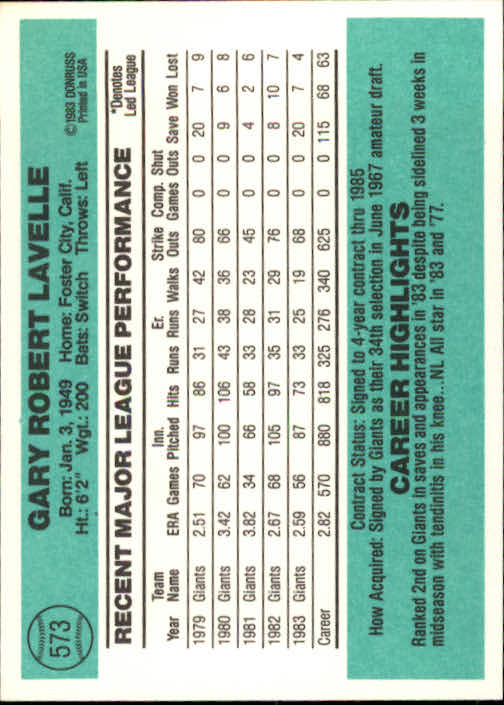 A0070- 1984 Donruss BB 473-660 APPROXIMATE GRADE -You Pick- 15+ FREE US SHIP - Picture 203 of 373