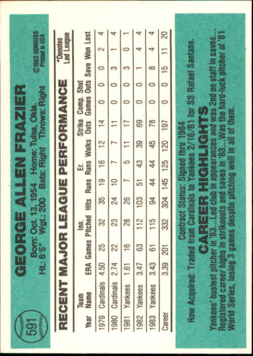 A0070- 1984 Donruss BB 473-660 APPROXIMATE GRADE -You Pick- 15+ FREE US SHIP - Picture 239 of 373