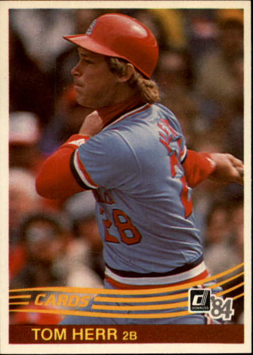 1984 Donruss St. Louis Cardinals Baseball Card #596 Tom Herr | eBay