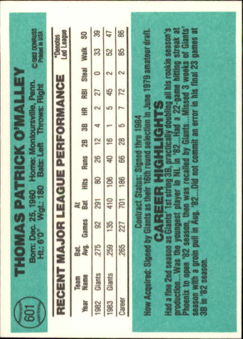 A0070- 1984 Donruss BB 473-660 APPROXIMATE GRADE -You Pick- 15+ FREE US SHIP - Picture 259 of 373