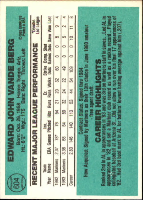A0070- 1984 Donruss BB 473-660 APPROXIMATE GRADE -You Pick- 15+ FREE US SHIP - Picture 265 of 373