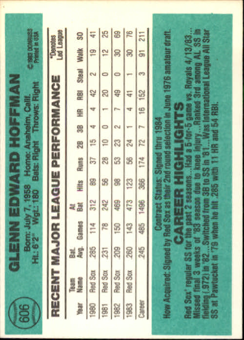 A0070- 1984 Donruss BB 473-660 APPROXIMATE GRADE -You Pick- 15+ FREE US SHIP - Picture 269 of 373