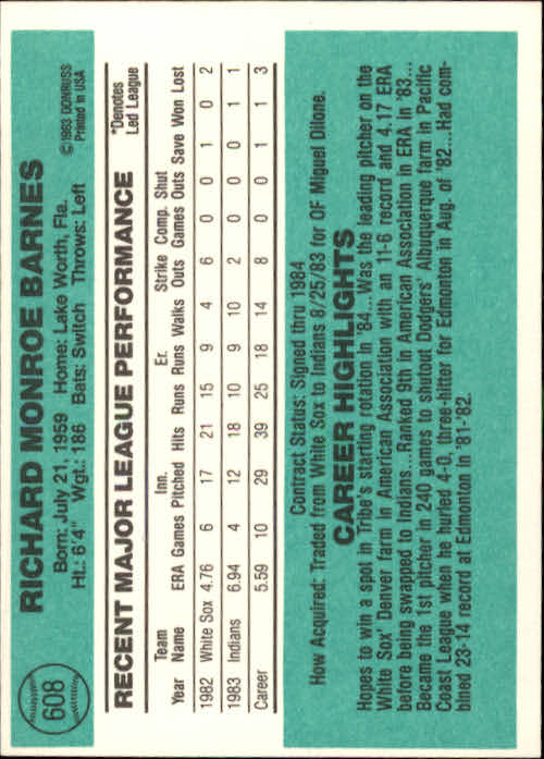 A0070- 1984 Donruss BB 473-660 APPROXIMATE GRADE -You Pick- 15+ FREE US SHIP - Picture 273 of 373