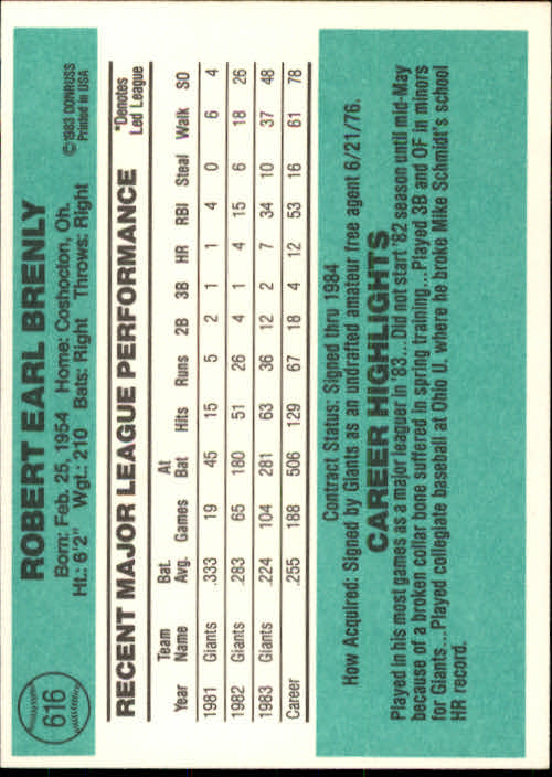 A0070- 1984 Donruss BB 473-660 APPROXIMATE GRADE -You Pick- 15+ FREE US SHIP - Picture 289 of 373