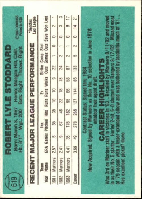 A0070- 1984 Donruss BB 473-660 APPROXIMATE GRADE -You Pick- 15+ FREE US SHIP - Picture 295 of 373