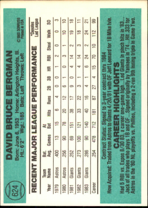 A0070- 1984 Donruss BB 473-660 APPROXIMATE GRADE -You Pick- 15+ FREE US SHIP - Picture 305 of 373