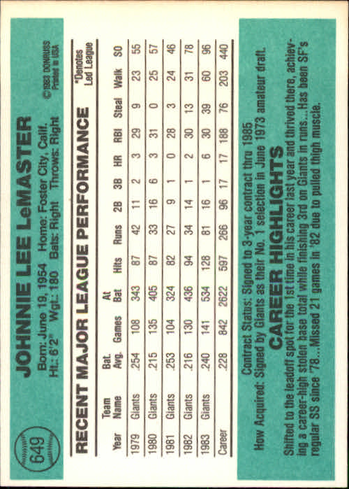 A0070- 1984 Donruss BB 473-660 APPROXIMATE GRADE -You Pick- 15+ FREE US SHIP - Picture 355 of 373
