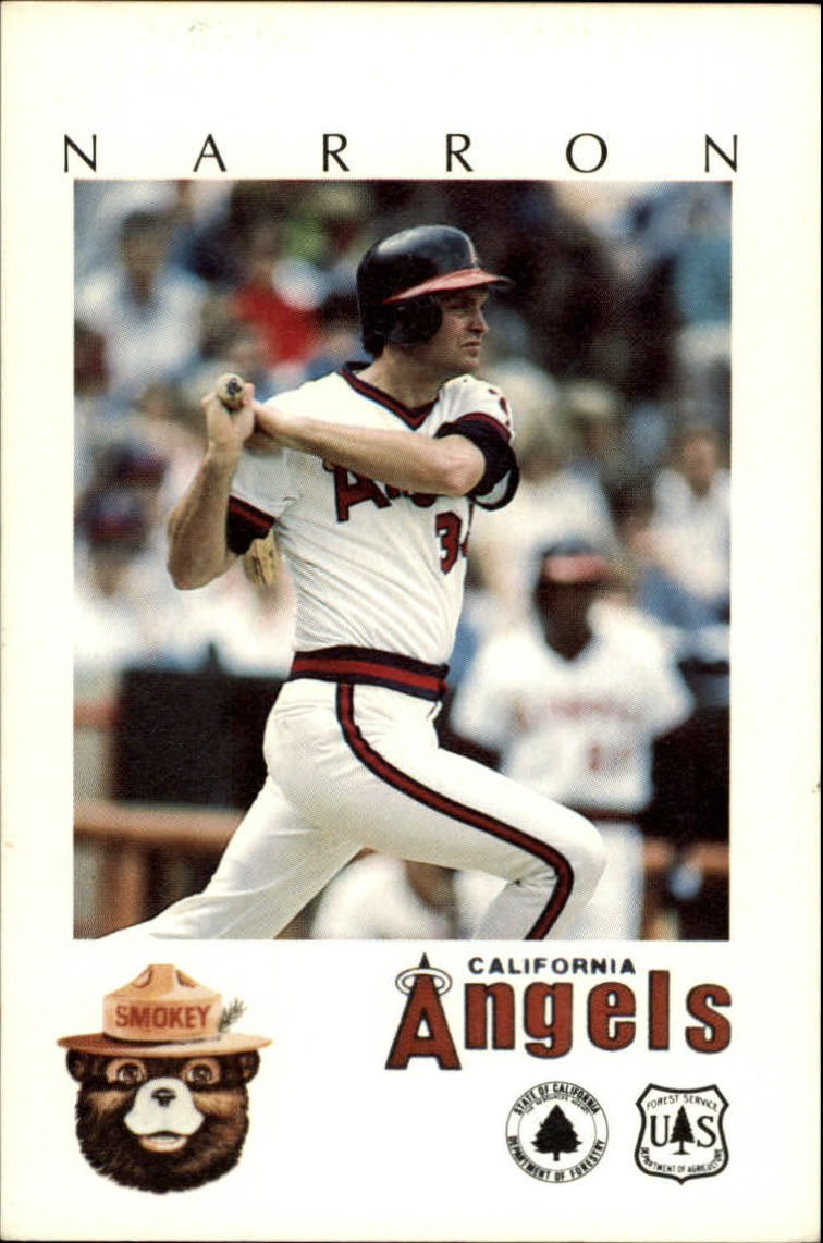 1984 Angels Smokey #20 Jerry Narron