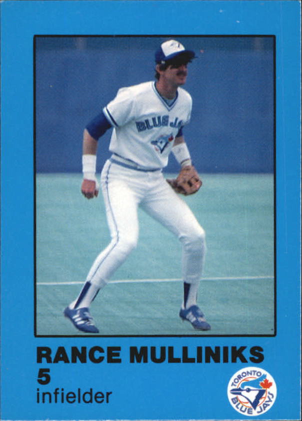 1991 (BLUE JAYS) Blue Jays Fire Safety #18 Rance Mulliniks