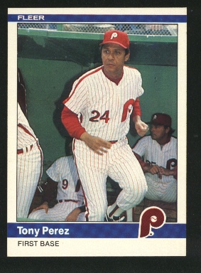 1984 Fleer #44 Tony Perez