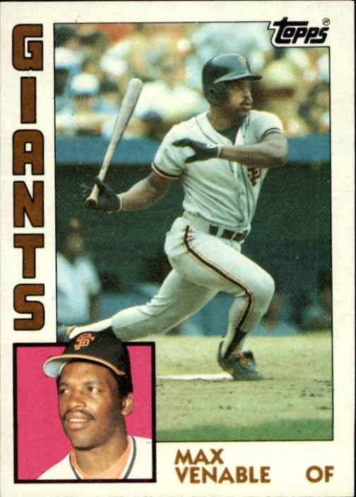 1984 Topps #58 Max Venable