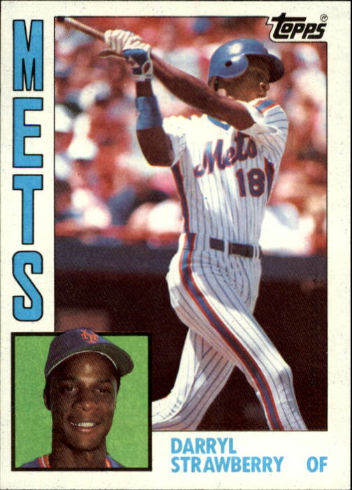 1984 Topps Darryl Strawberry Rookie RC #182 NY Mets Baseball Card