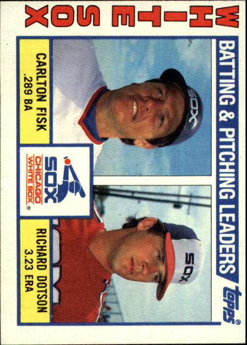 1984 Topps #216 White Sox TL/C.Fisk