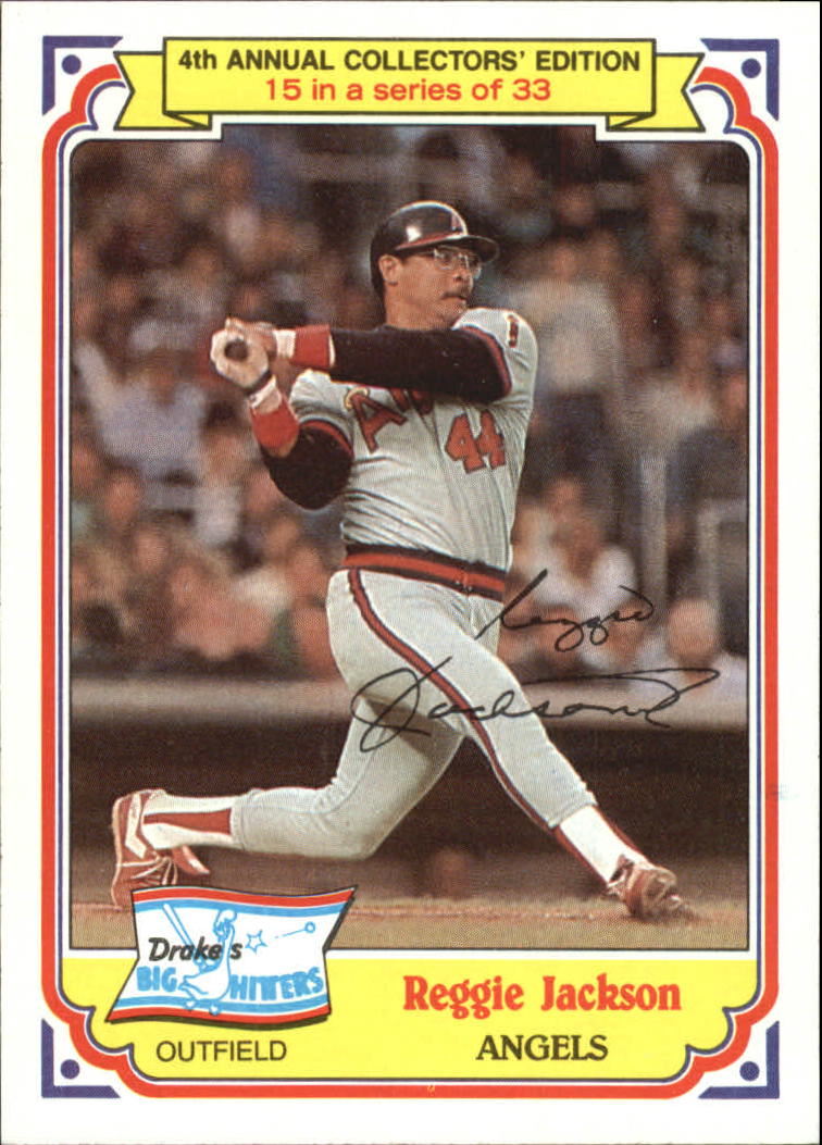 1984 Drake's #15 Reggie Jackson