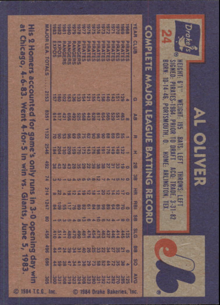 B6077- 1984 Drake's Baseball Card # S 1-33 -du Pick- 15 + Gratis US Schiff - Bild 45 von 59