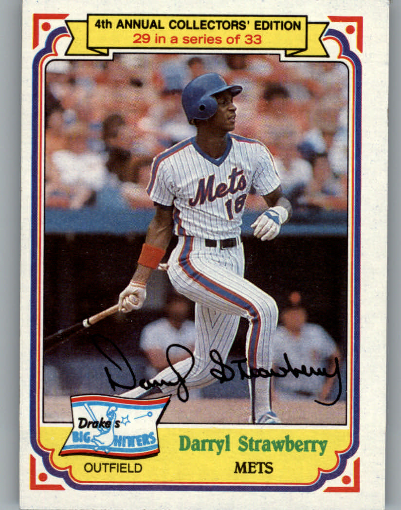 1984 Drake's #29 Darryl Strawberry