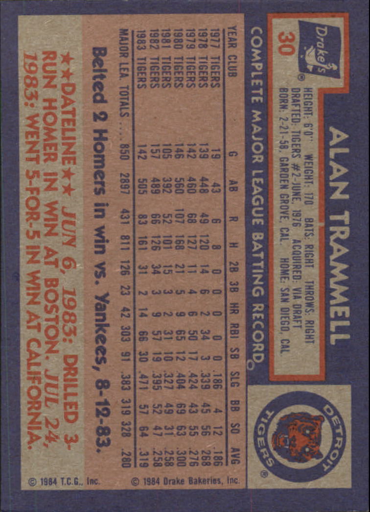 B6077- 1984 Drake's Baseball Card # S 1-33 -du Pick- 15 + Gratis US Schiff - Bild 55 von 59
