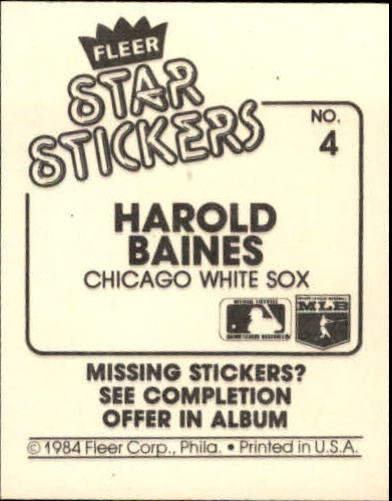 B5769- 1984 Fleer Stickers Baseball Card #s 1-126 -You Pick- 15+ FREE US SHIP - Picture 9 of 231