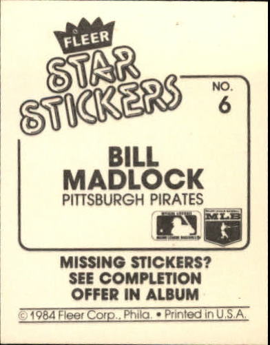 B5769- 1984 Fleer Stickers Baseball Card #s 1-126 -You Pick- 15+ FREE US SHIP - Picture 13 of 231