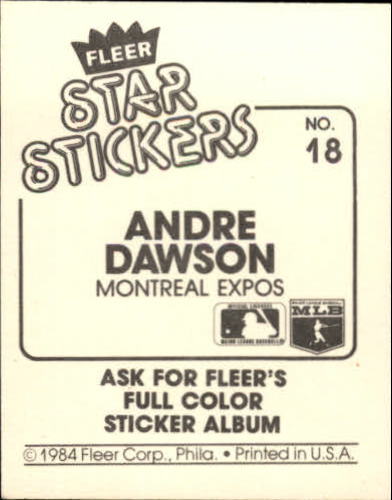 B5769- 1984 Fleer Stickers Baseball Card #s 1-126 -You Pick- 15+ FREE US SHIP - Picture 33 of 231