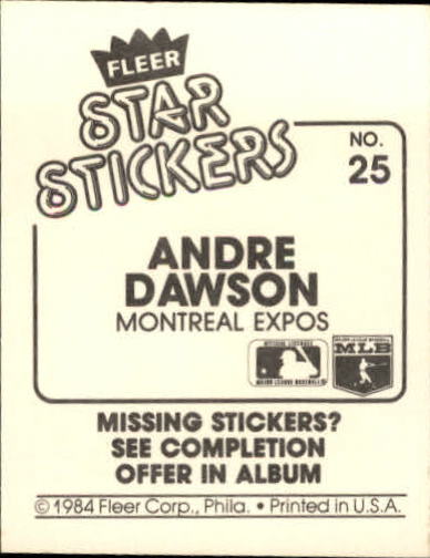 B5769- 1984 Fleer Stickers Baseball Card #s 1-126 -You Pick- 15+ FREE US SHIP - Picture 45 of 231