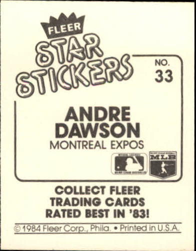 B5769- 1984 Fleer Stickers Baseball Card #s 1-126 -You Pick- 15+ FREE US SHIP - Picture 57 of 231