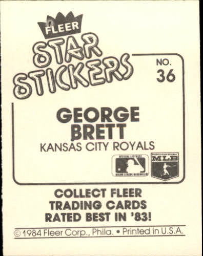 B5769- 1984 Fleer Stickers Baseball Card #s 1-126 -You Pick- 15+ FREE US SHIP - Picture 63 of 231