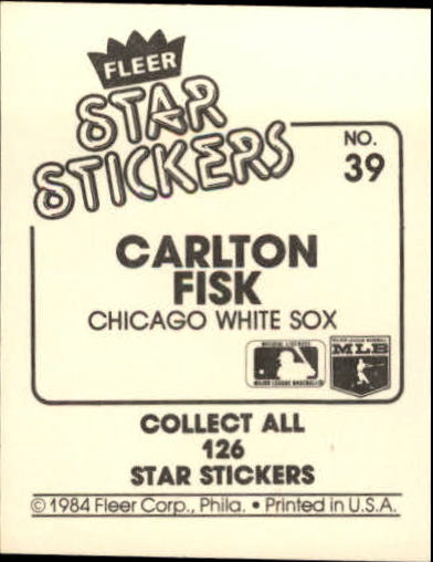 B5769- 1984 Fleer Stickers Baseball Card #s 1-126 -You Pick- 15+ FREE US SHIP - Picture 69 of 231