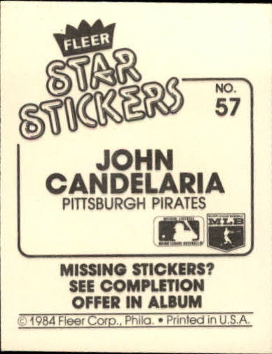 B5769- 1984 Fleer Stickers Baseball Card #s 1-126 -You Pick- 15+ FREE US SHIP - Picture 101 of 231