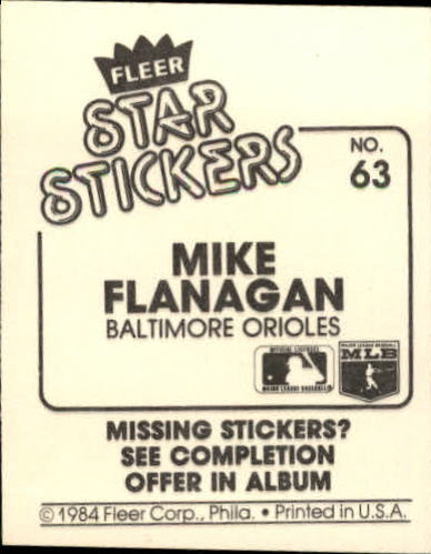 B5769- 1984 Fleer Stickers Baseball Card #s 1-126 -You Pick- 15+ FREE US SHIP - Picture 113 of 231
