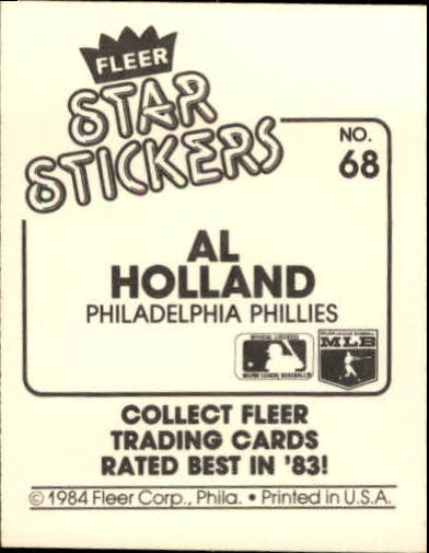 B5769- 1984 Fleer Stickers Baseball Card #s 1-126 -You Pick- 15+ FREE US SHIP - Picture 123 of 231
