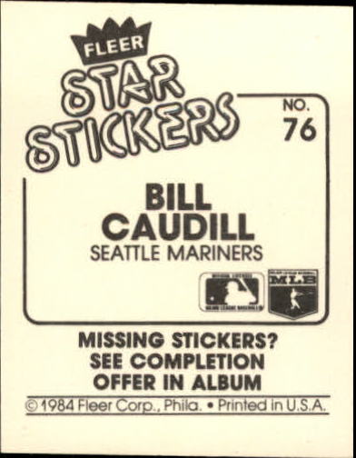 B5769- 1984 Fleer Stickers Baseball Card #s 1-126 -You Pick- 15+ FREE US SHIP - Picture 138 of 231