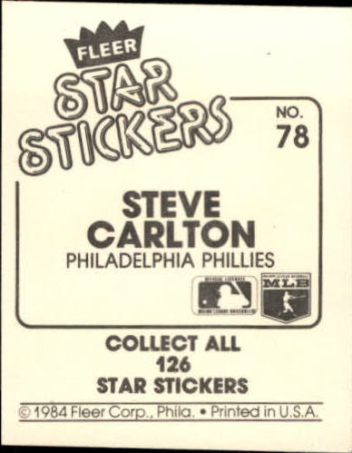 B5769- 1984 Fleer Stickers Baseball Card #s 1-126 -You Pick- 15+ FREE US SHIP - Picture 142 of 231