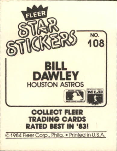 B5769- 1984 Fleer Stickers Baseball Card #s 1-126 -You Pick- 15+ FREE US SHIP - Picture 198 of 231