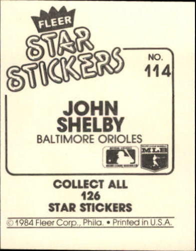 B5769- 1984 Fleer Stickers Baseball Card #s 1-126 -You Pick- 15+ FREE US SHIP - Picture 210 of 231