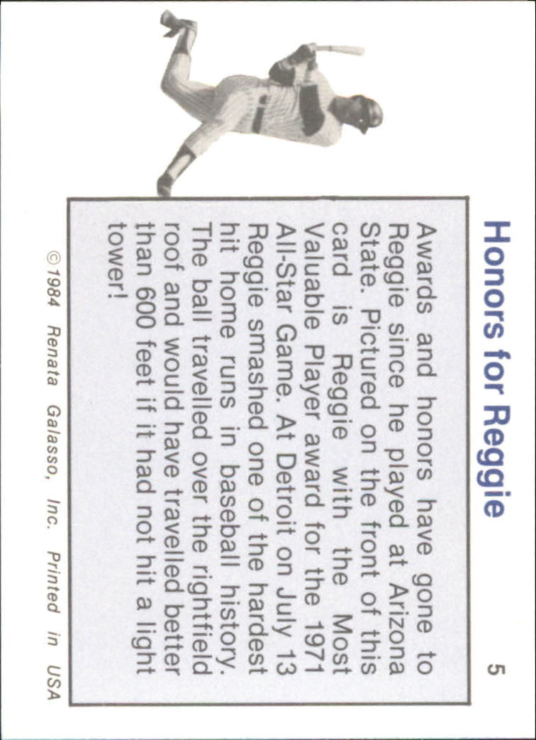B3275- 1984 Galasso Reggie Jackson Card #s 1-30 -You Pick- 15+ FREE US SHIP - Picture 11 of 61