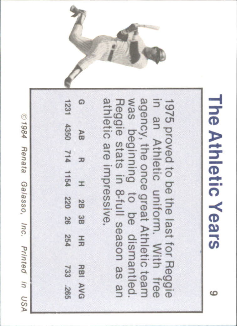 B3275- 1984 Galasso Reggie Jackson Card #s 1-30 -You Pick- 15+ FREE US SHIP - Picture 19 of 61