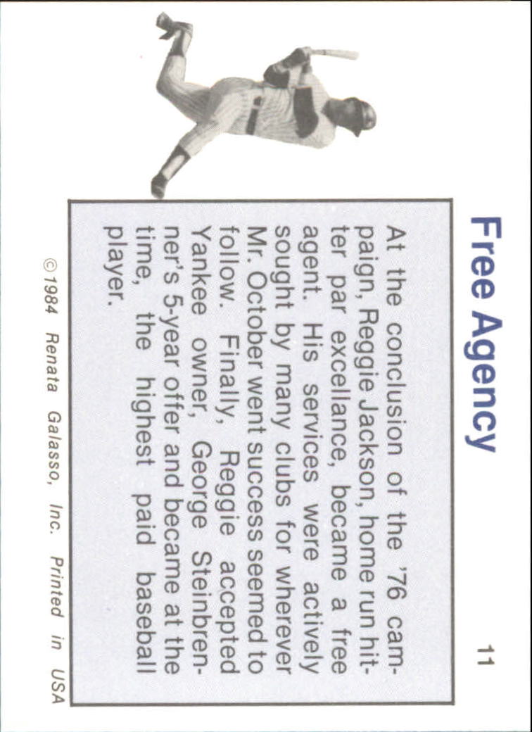 B3275- 1984 Galasso Reggie Jackson Card #s 1-30 -You Pick- 15+ FREE US SHIP - Picture 23 of 61