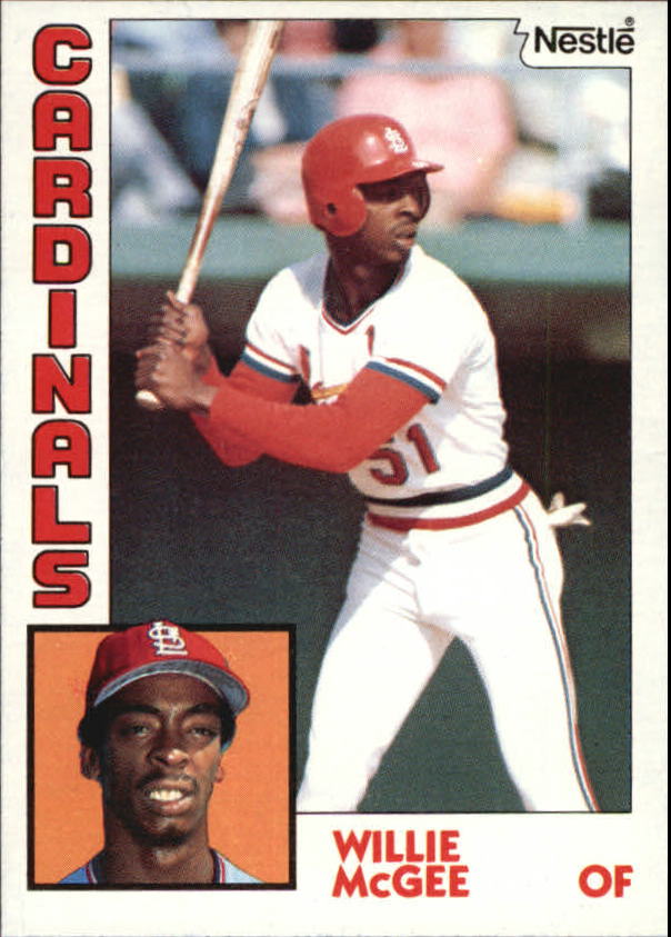 1984 Nestle 792 #310 Willie McGee - MINT