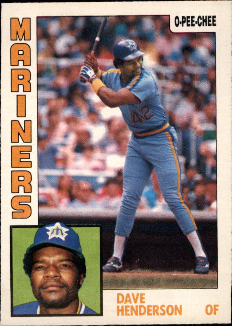 1984 O-Pee-Chee #154 Dave Henderson