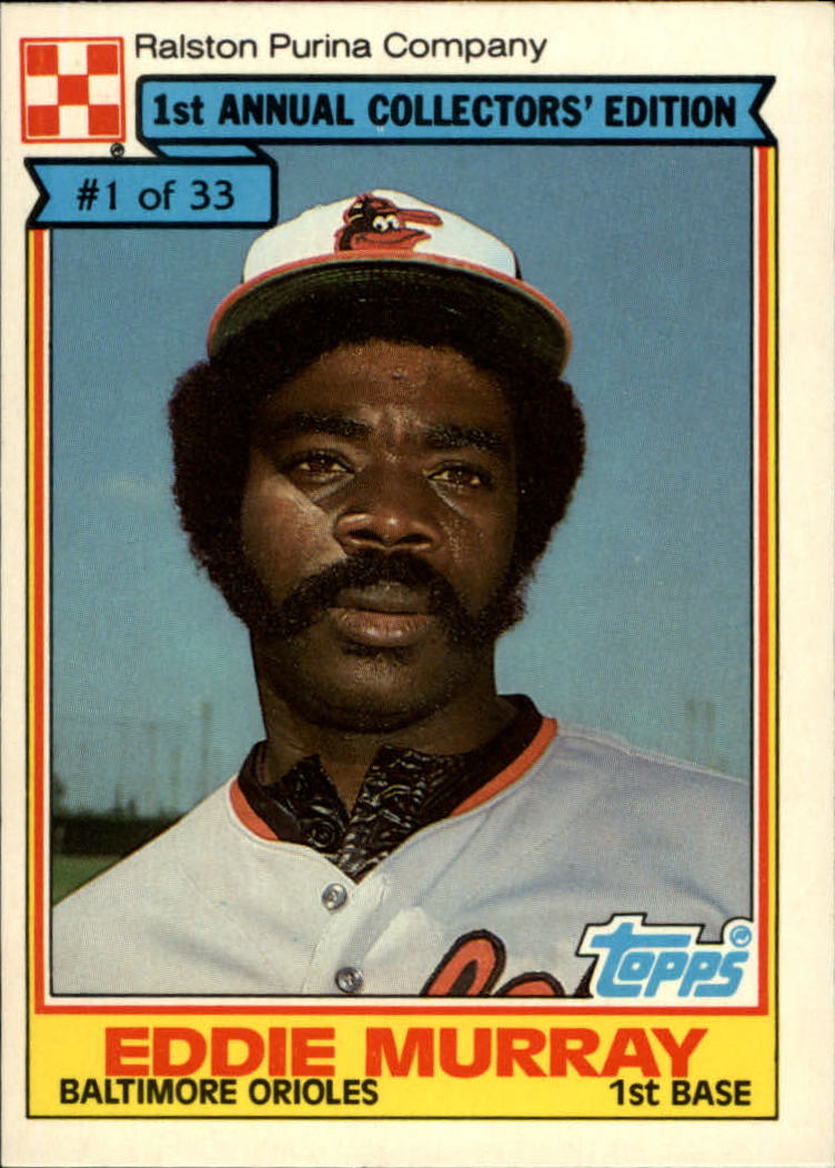 1984 Ralston Purina #1 Eddie Murray - NM-MT - Baseball Card Connection